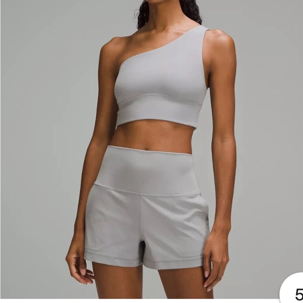 Lululemon Align Asymmetrical Bra Light Support A/B Cup Rhino Grey